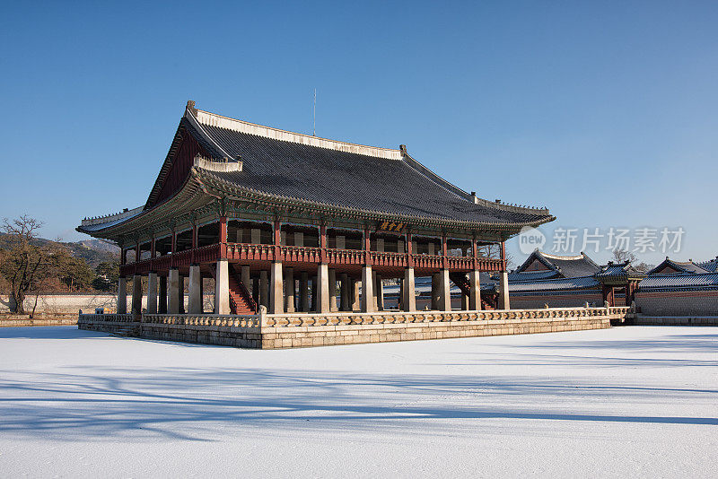 yeonghoelu in Winter Morning，庆会楼景福宫